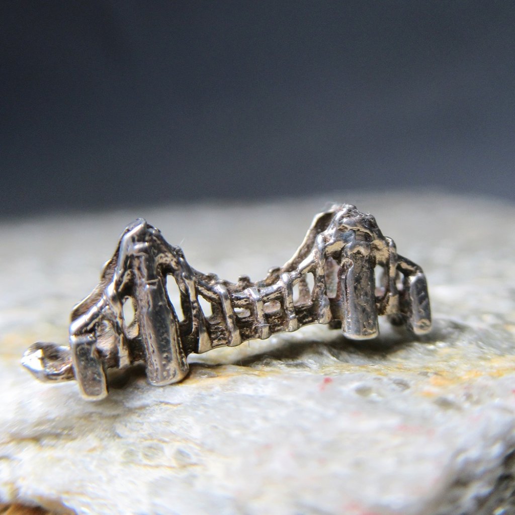 Suspension Bridge Charm Artisan Sterling Silver
